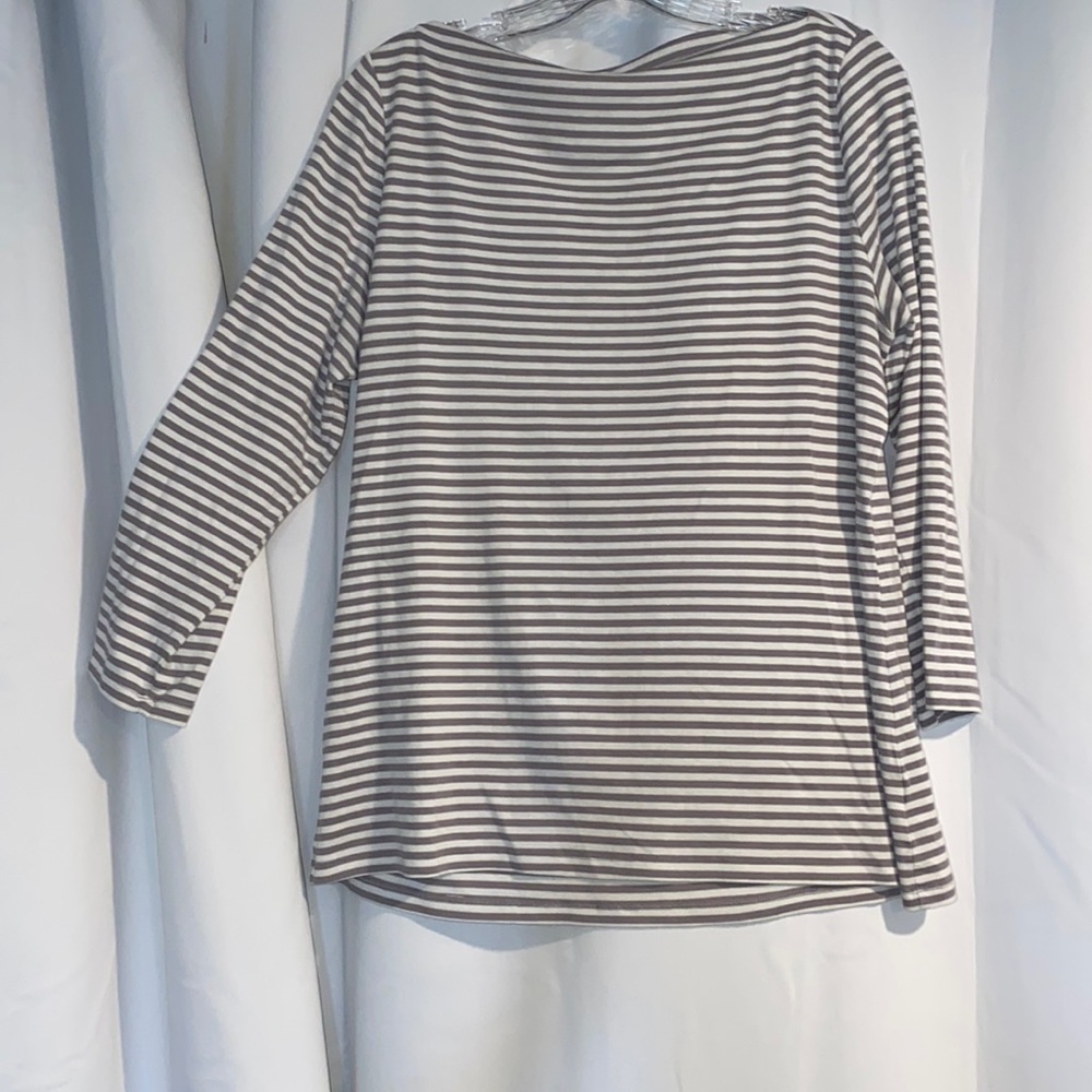 2for$20 bundle Old Navy Boat Neck Pullover in gray and white stripes